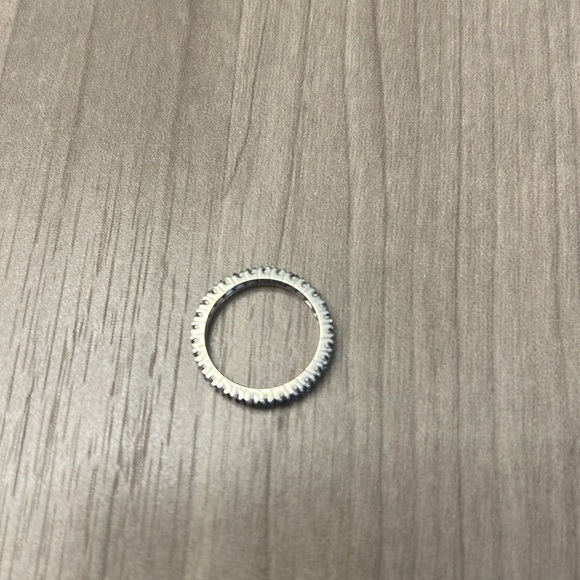 14 karat white gold sapphire eternity band - Picture 3 of 5